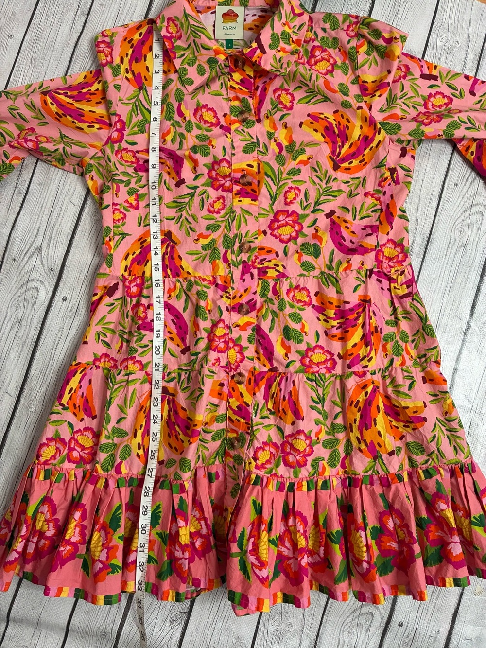 Farm Rio Painted Bananas Mini Dress - Picture 13 of 15